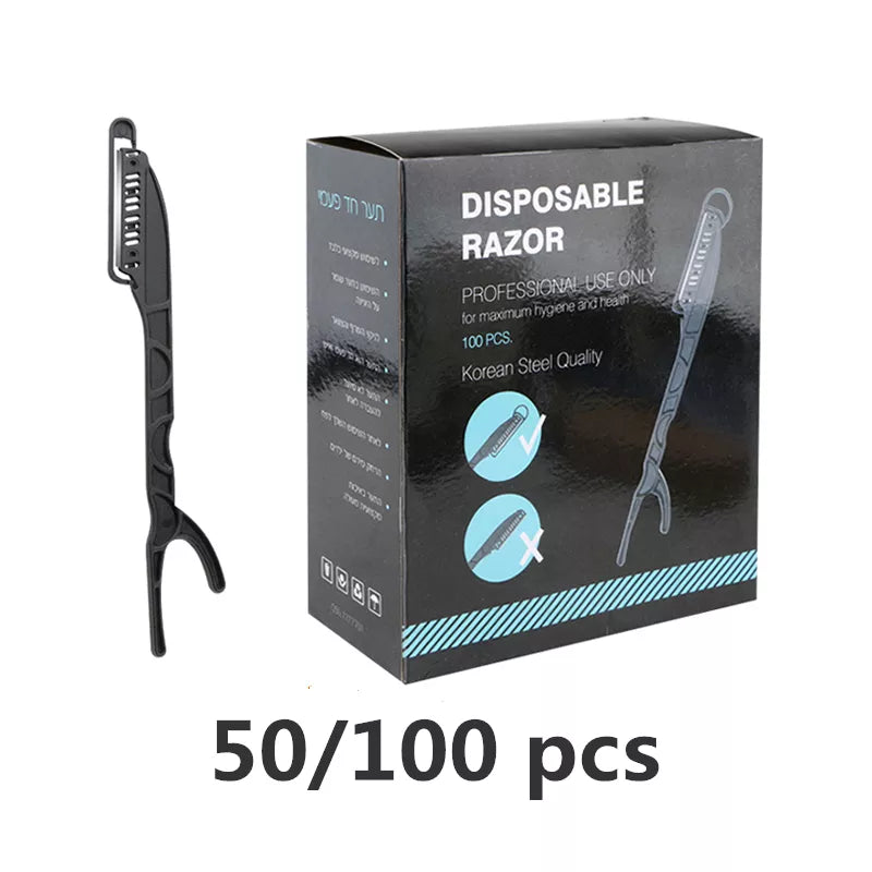 Disposable Single Edge Blade Razors - Pack of 50 or 100