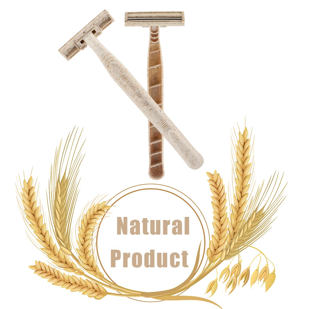 Wheat Straw Eco Friendly Disposable Manual Razor