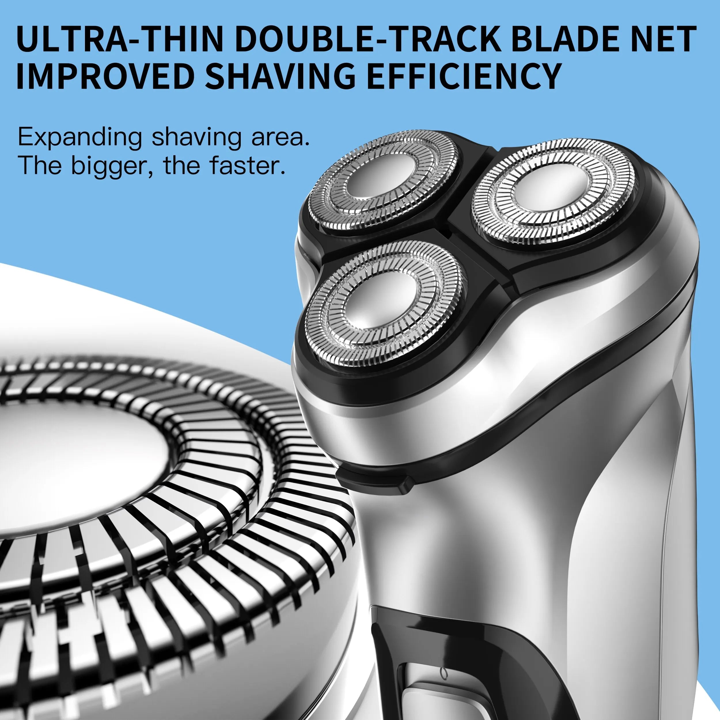 3D Blackstone Electrical Rotary Shaver for Men