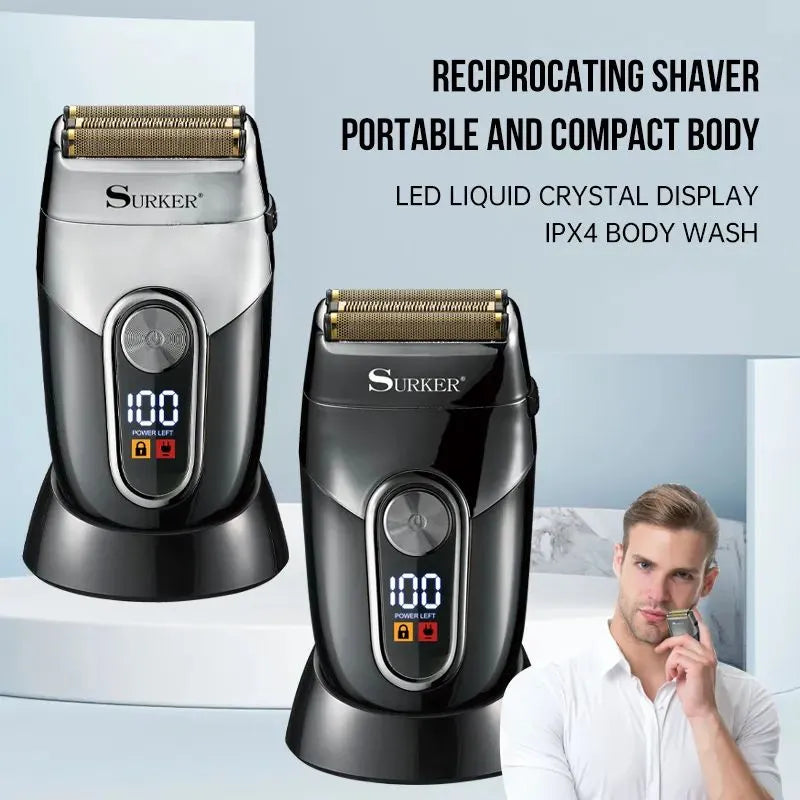 Advanced Foil Technology Electric Razor with Digital Screen