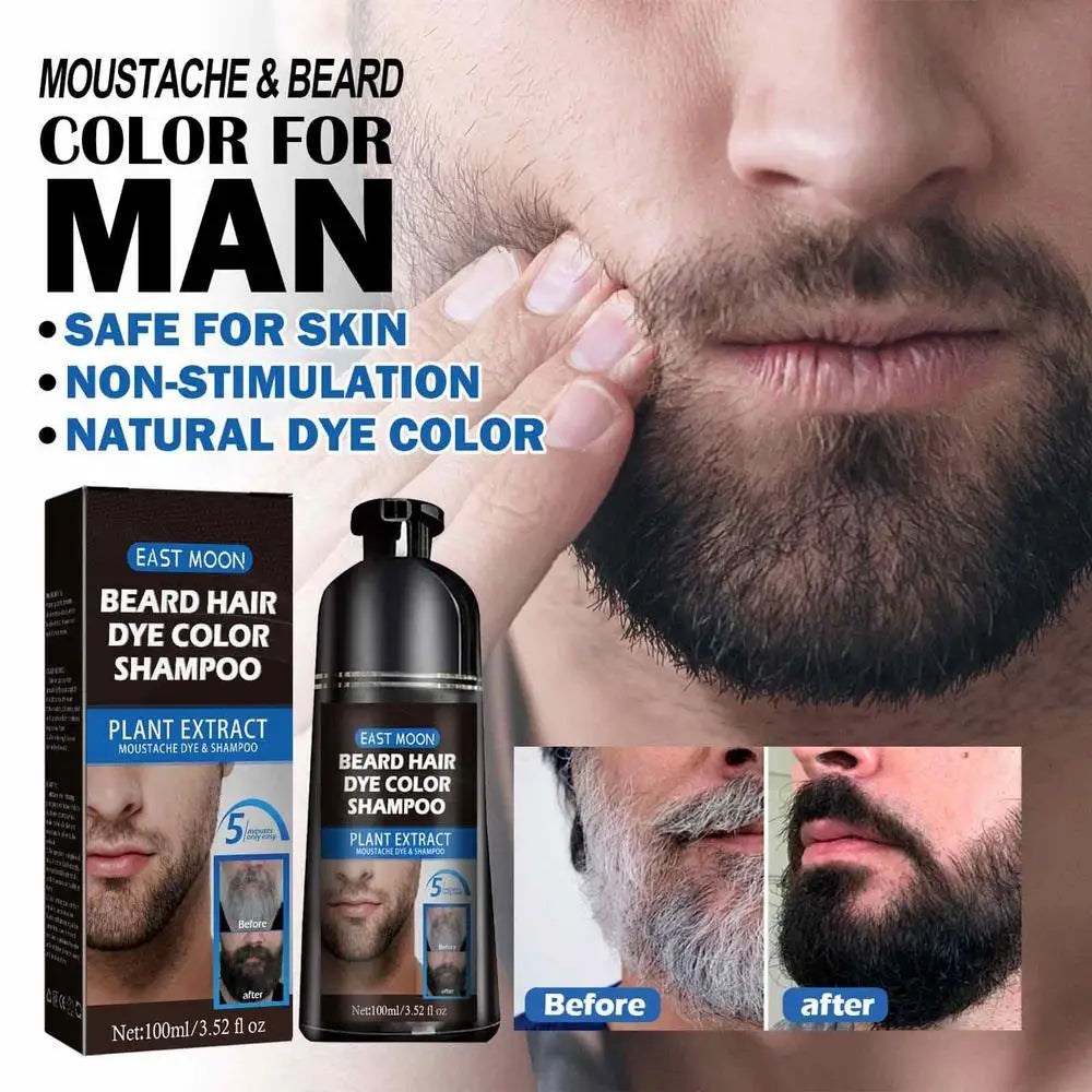 Beard & Moustache Color Shampoo Dye