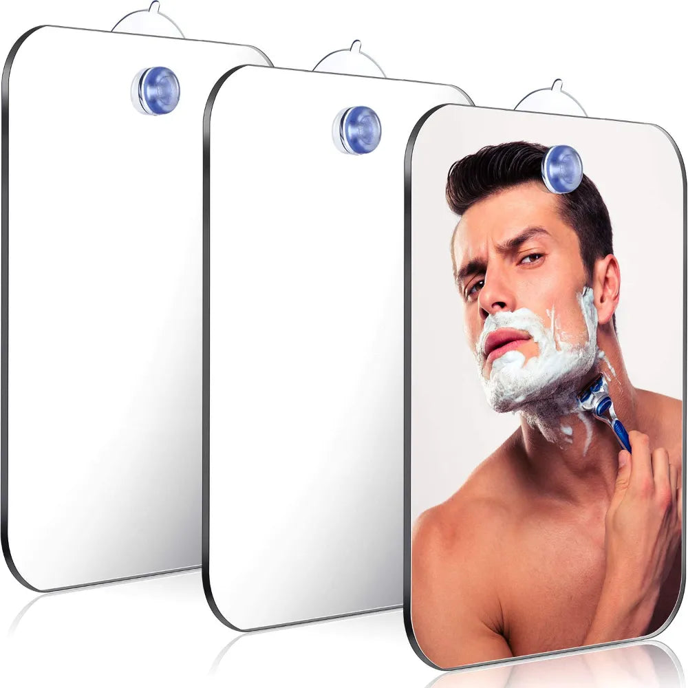 Portable Travel Acrylic Mirror with Wall Suction