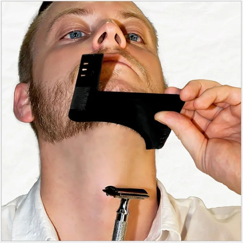 Men's Beard Shaping Styling Template Comb