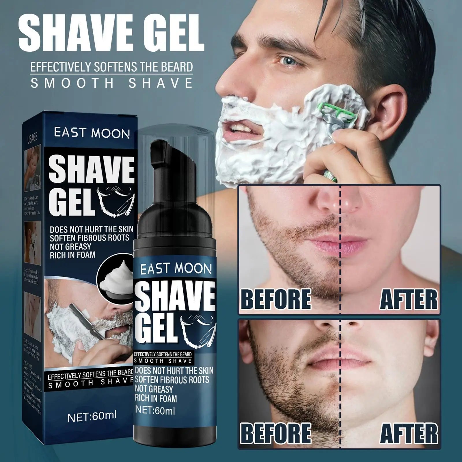 Multi-Purpose Shaving and Cleansing Solution Gel